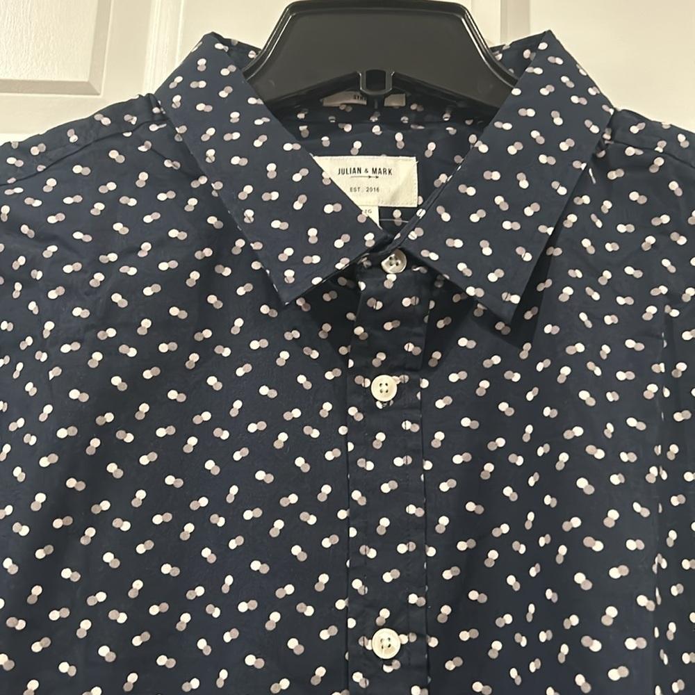 Julian & Mark Ryan Geo Print Button Down Shirt - image 3